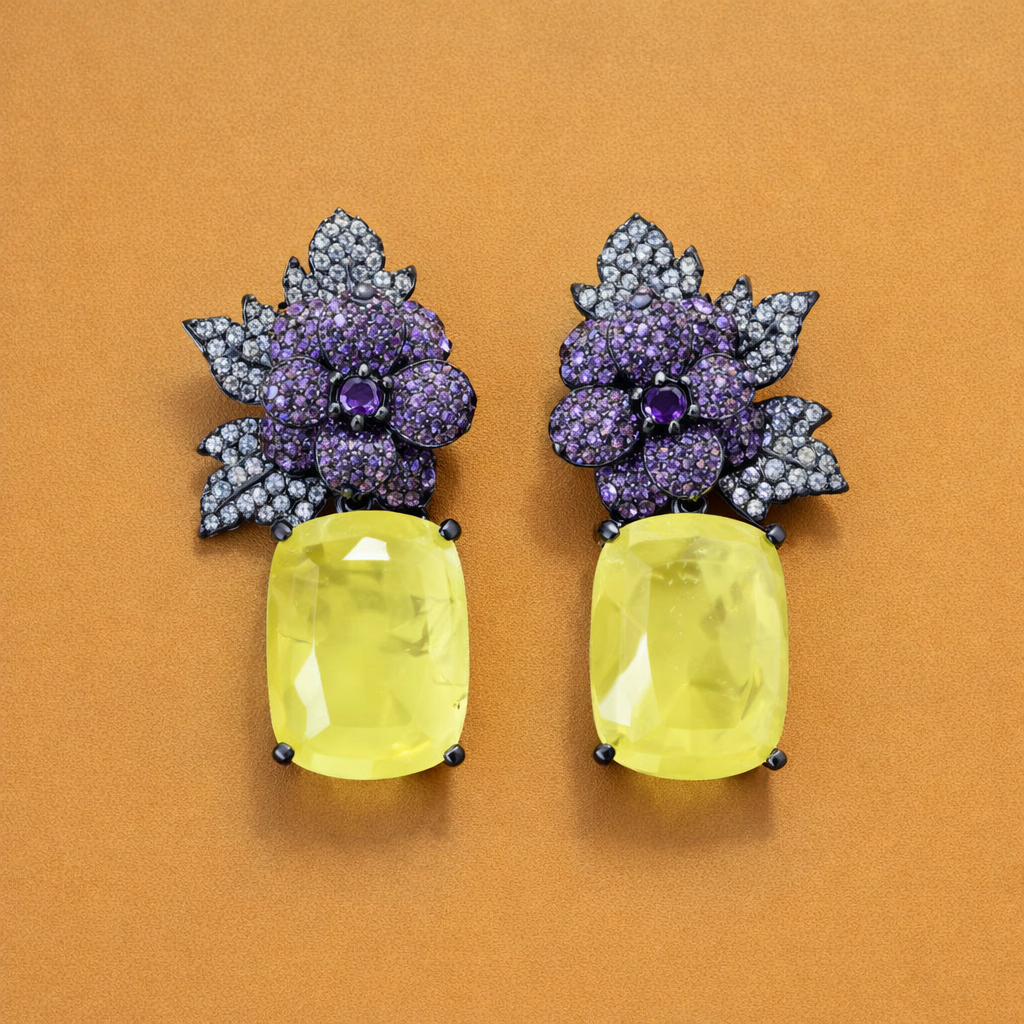 Lemon Quartz Earrings