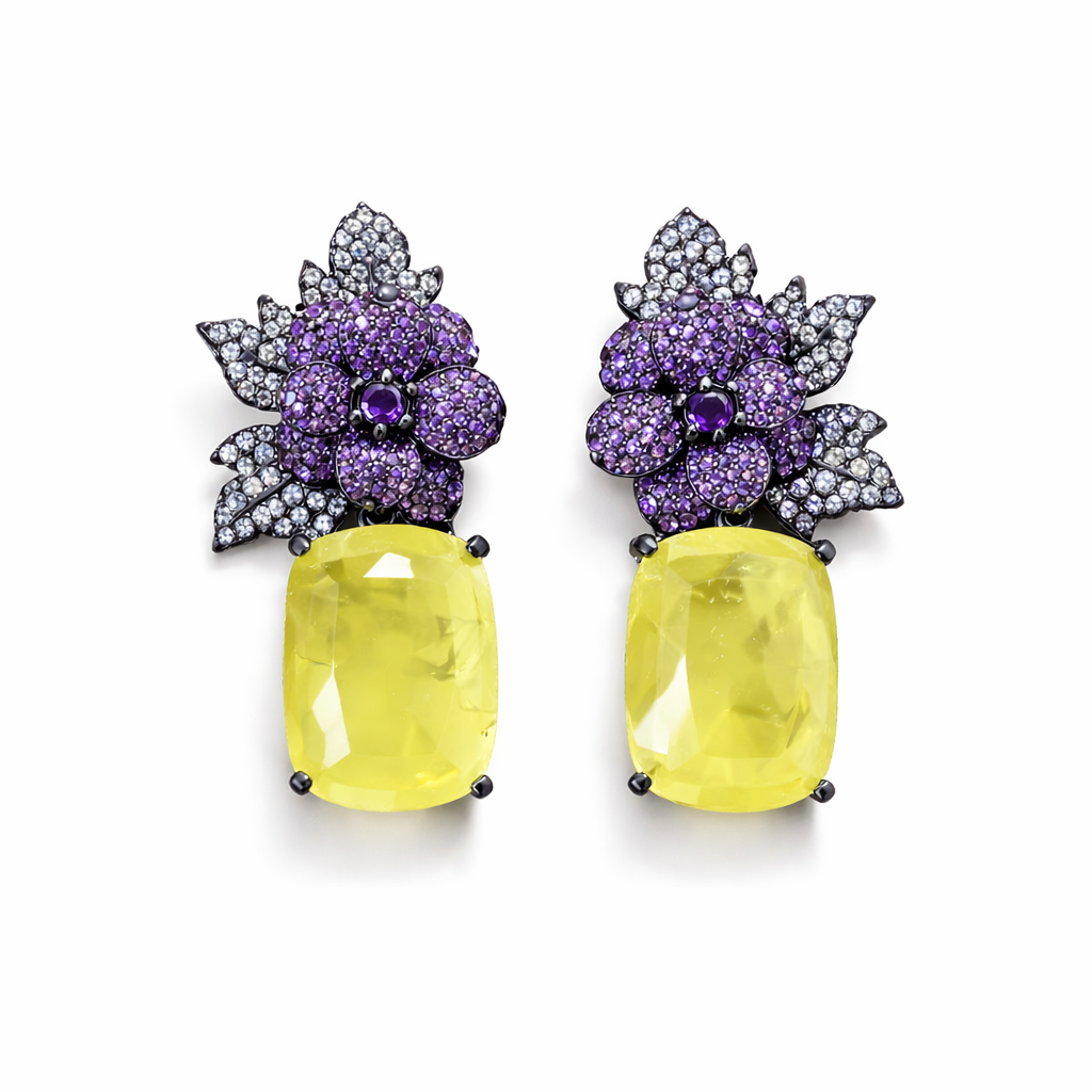 Lemon Quartz Earrings