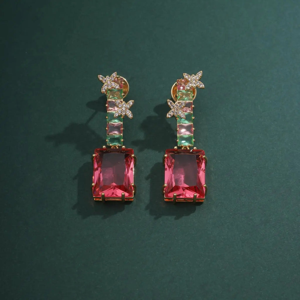 Pink Garden Earrings